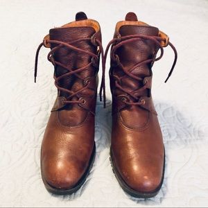 Dark Brown Combat/Laced Booties